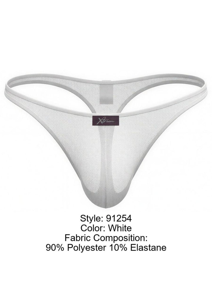 Xtremen Sleek Microfiber Men's Thong in White – men's thongs