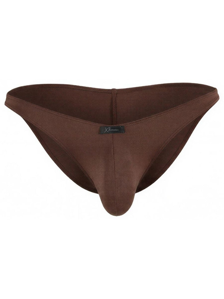 Xtremen Sleek Microfiber Men's Bikini Brief in Chocolate – men's briefs