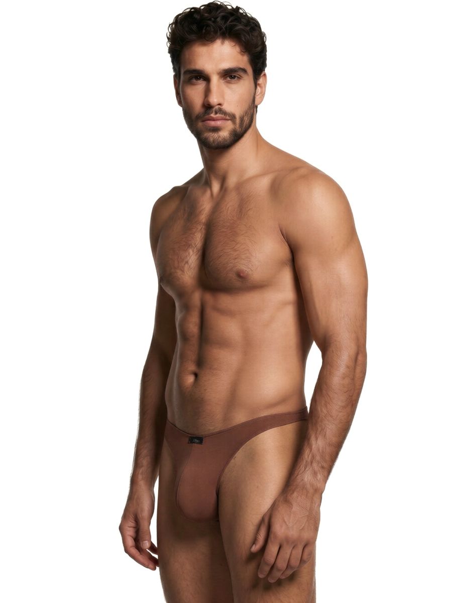 Xtremen Sleek Microfiber Men's Bikini Brief in Chocolate – men's briefs