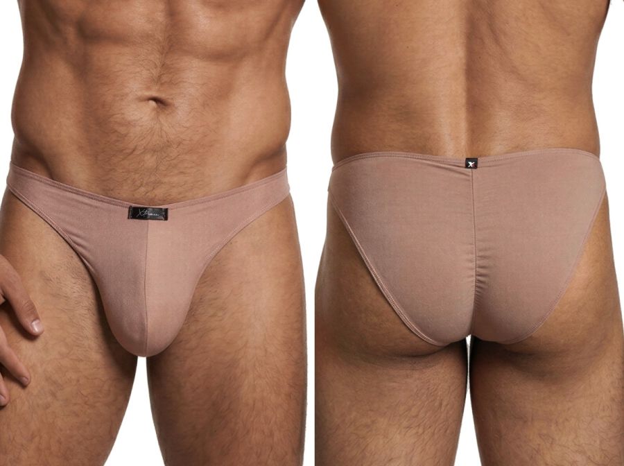 Xtremen Sleek Microfiber Men's Bikini Brief in Khaki – men's briefs
