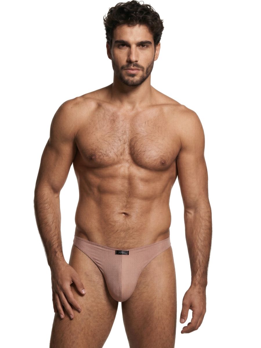 Xtremen Sleek Microfiber Men's Bikini Brief in Khaki – men's briefs