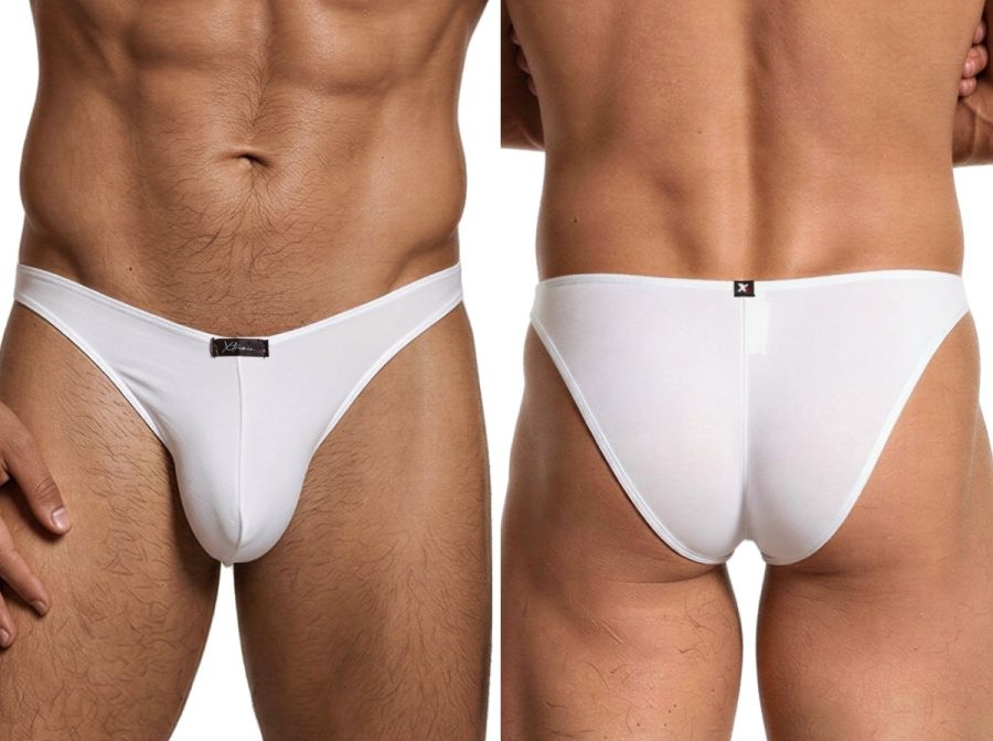Xtremen Sleek Microfiber Men's Bikini Brief in White – men's briefs