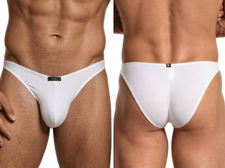 Xtremen Sleek Microfiber Men's Bikini Brief in White – men's briefs