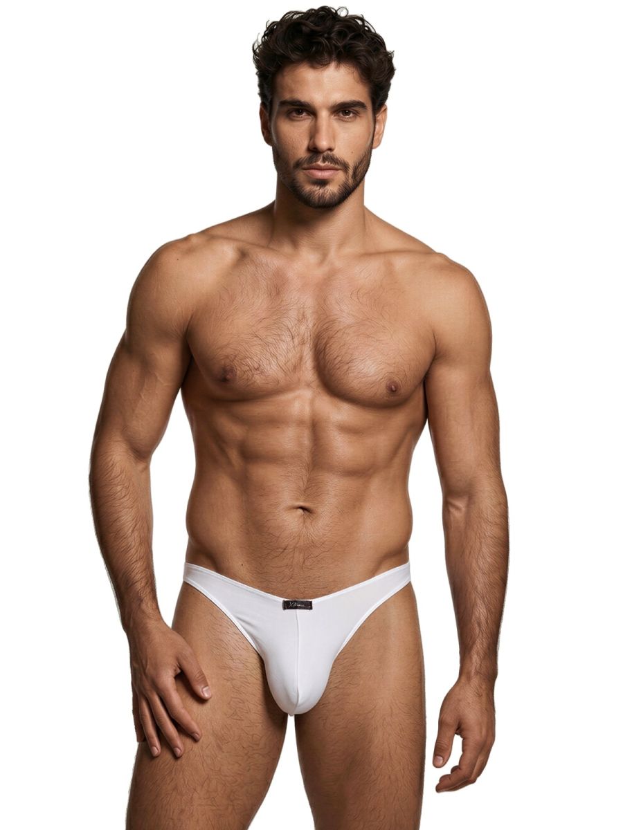 Xtremen Sleek Microfiber Men's Bikini Brief in White – men's briefs