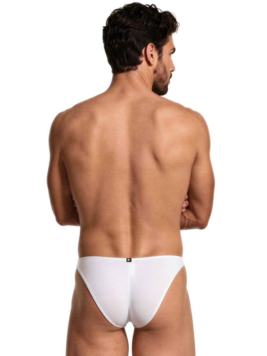 Xtremen Sleek Microfiber Men's Bikini Brief in White – men's briefs