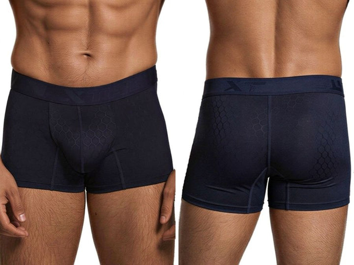 Xtremen Sleek Microfiber Men's Boxer Brief in Dark Blue – men's boxer briefs