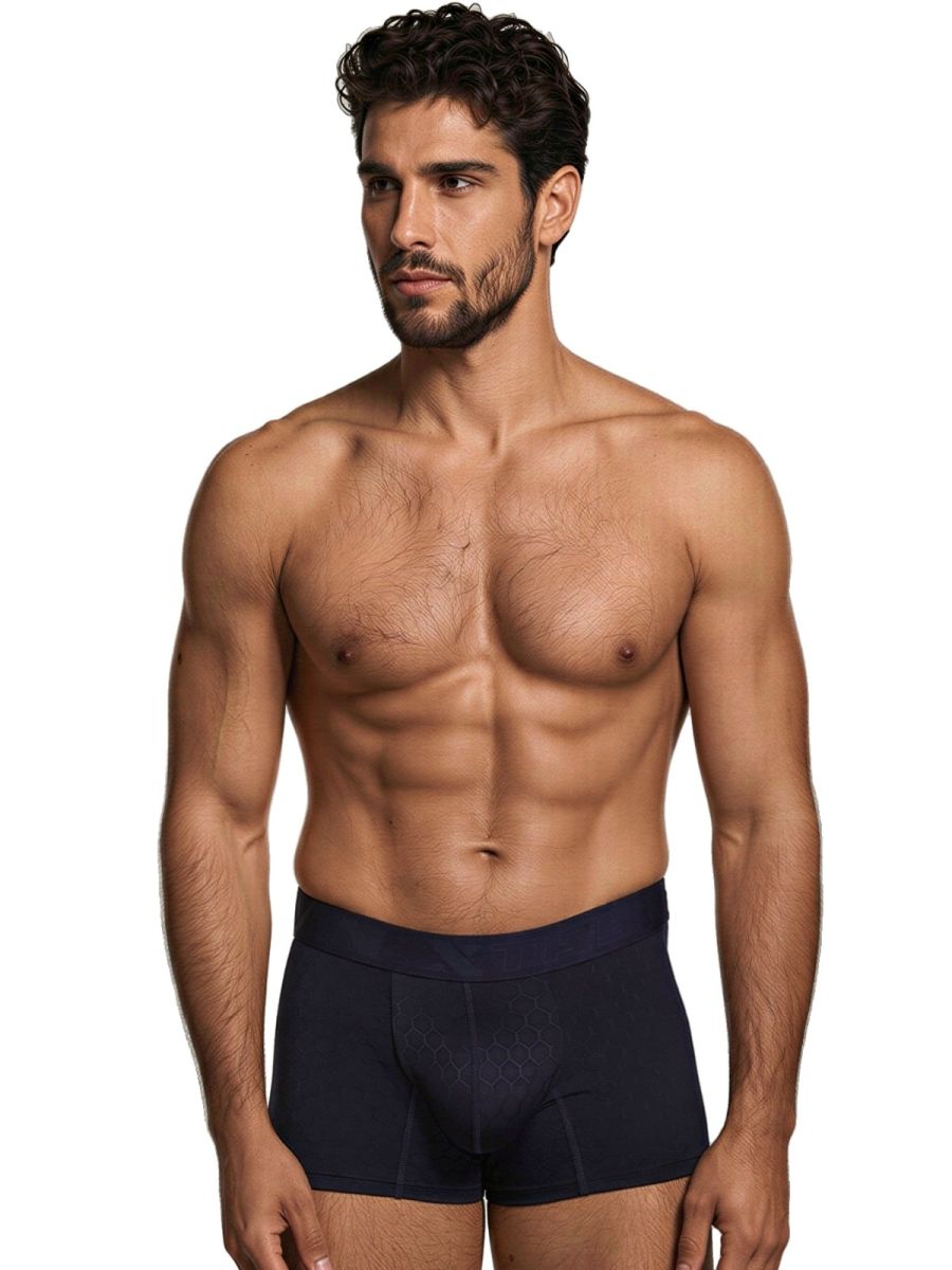 Xtremen Sleek Microfiber Men's Boxer Brief in Dark Blue – men's boxer briefs