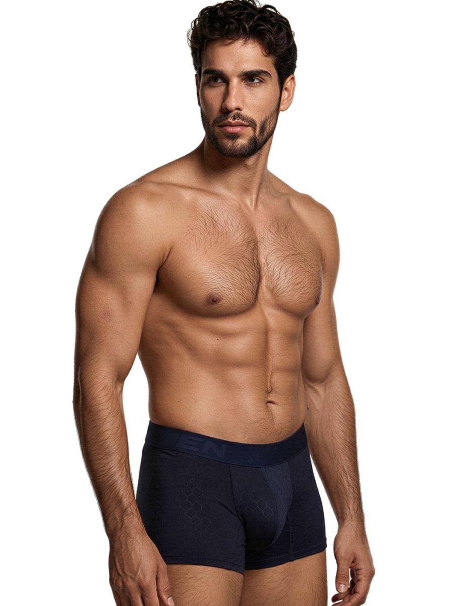 Xtremen Sleek Microfiber Men's Boxer Brief in Dark Blue – men's boxer briefs