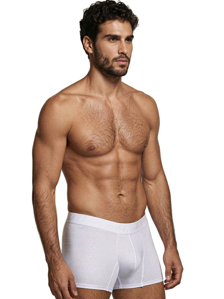 Xtremen Sleek Microfiber Men's Boxer Brief in White – men's boxer briefs