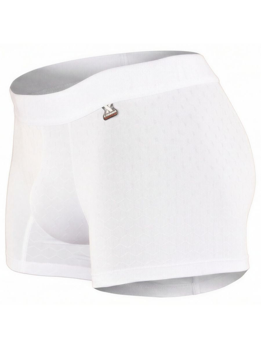 Xtremen Sleek Microfiber Men's Boxer Brief in White – men's boxer briefs