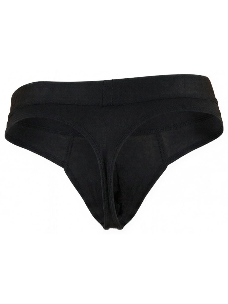 Xtremen Sleek Microfiber Comfort Men's Thong in Black – men's thongs