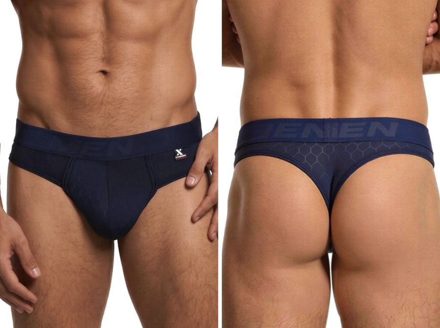 Xtremen Sleek Microfiber Comfort Men's Thong in Dark Blue – men's thongs