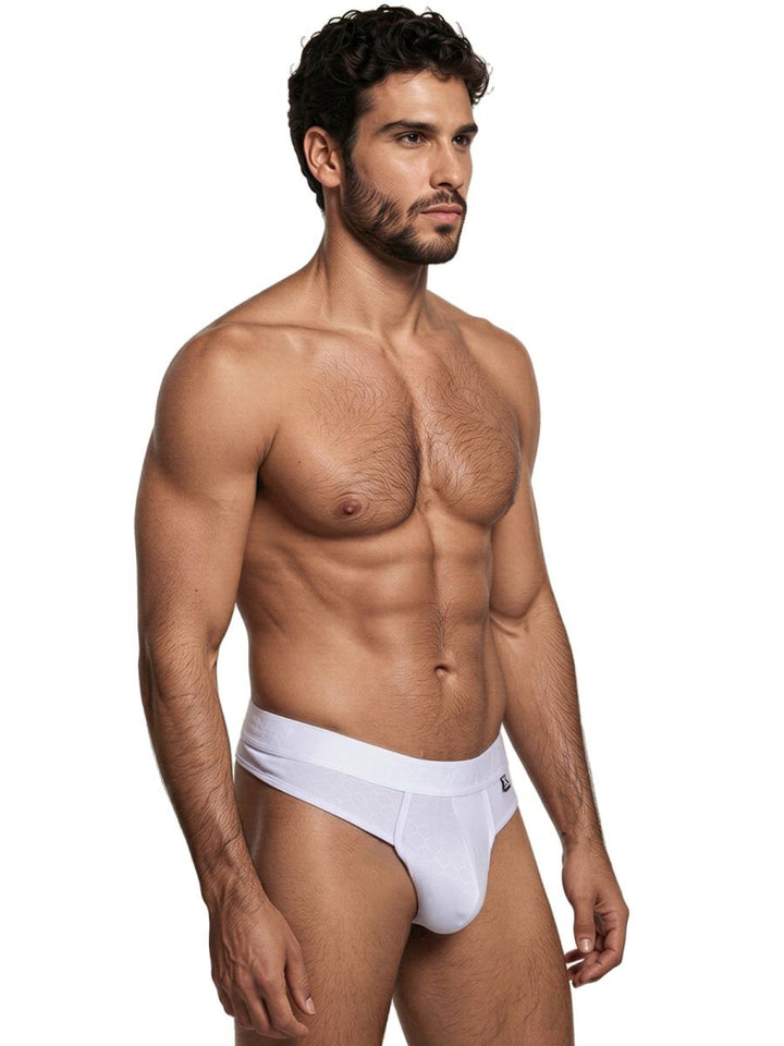 Xtremen Sleek Microfiber Comfort Men's Thong in White – men's thongs