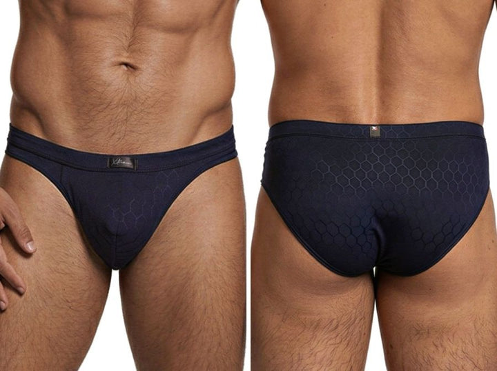 Xtremen Sleek Microfiber Men's Bikini Brief in Dark Blue – men's briefs
