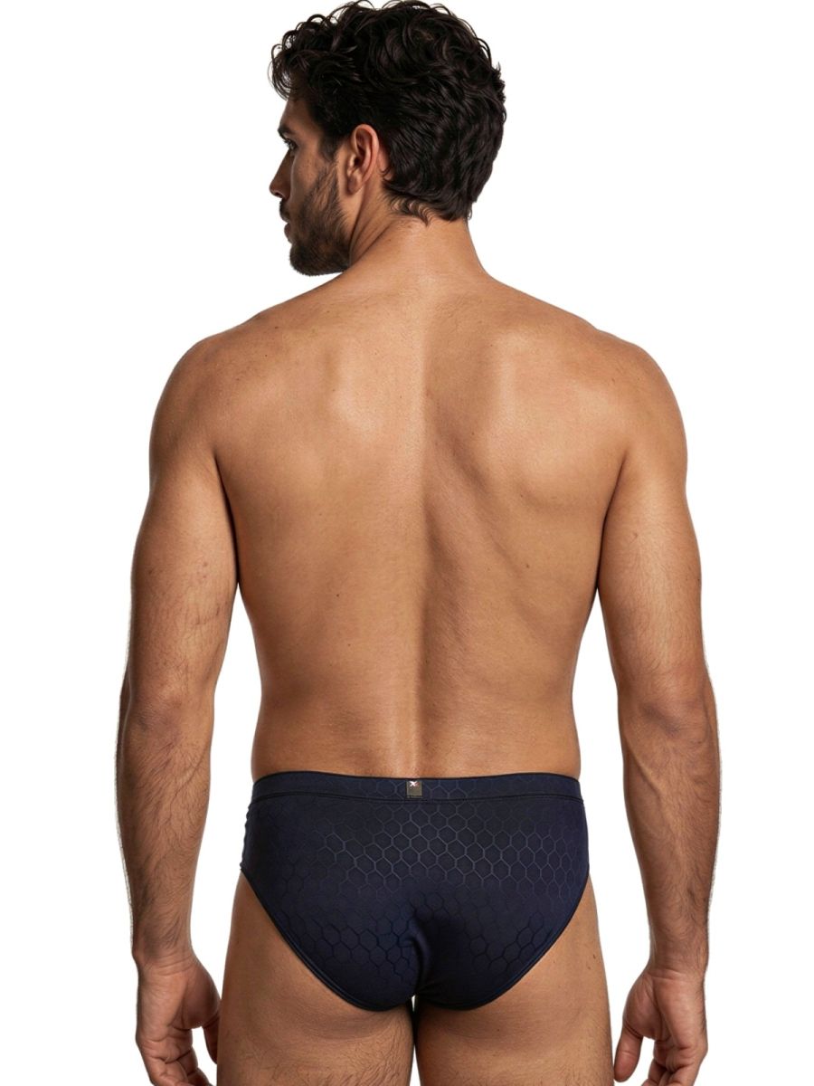 Xtremen Sleek Microfiber Men's Bikini Brief in Dark Blue – men's briefs