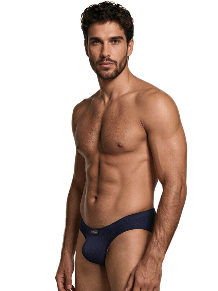Xtremen Sleek Microfiber Men's Bikini Brief in Dark Blue – men's briefs