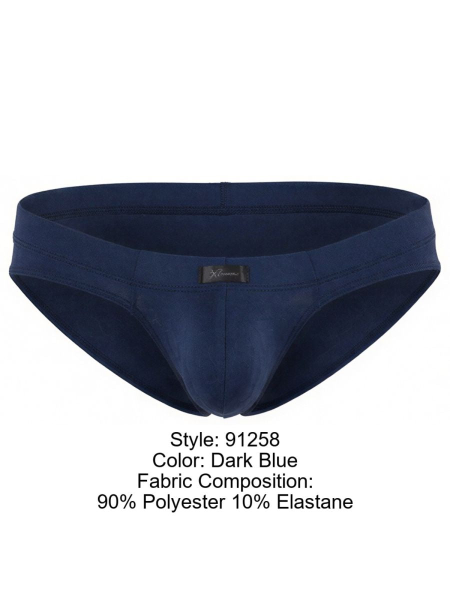 Xtremen Sleek Microfiber Men's Bikini Brief in Dark Blue – men's briefs