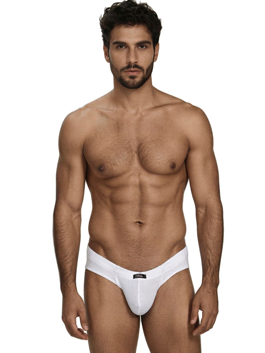 Xtremen Sleek Microfiber Men's Bikini Brief in White – men's briefs