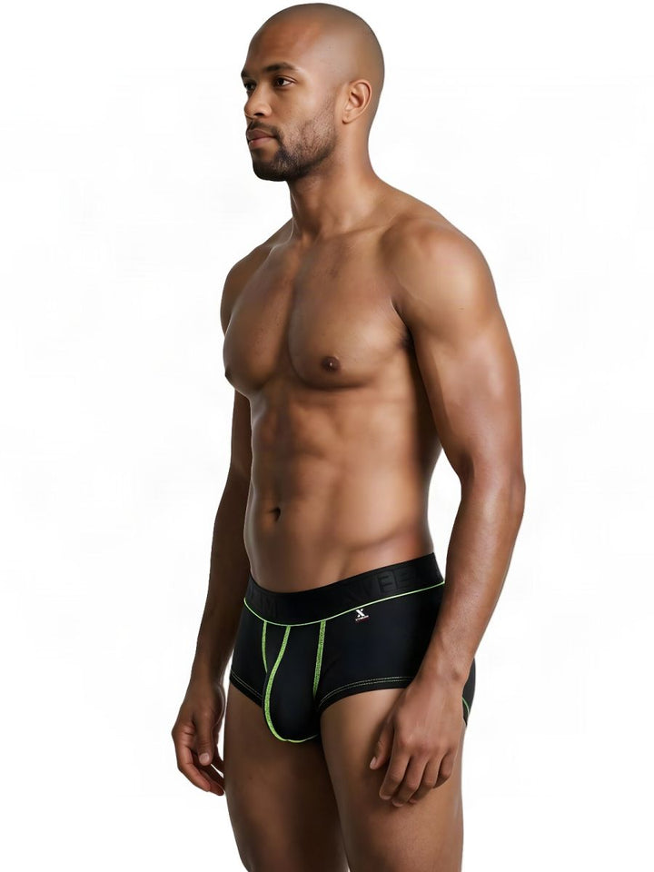 Xtremen Sleek Microfiber Men's Trunk Underwear in Black – men's trunks