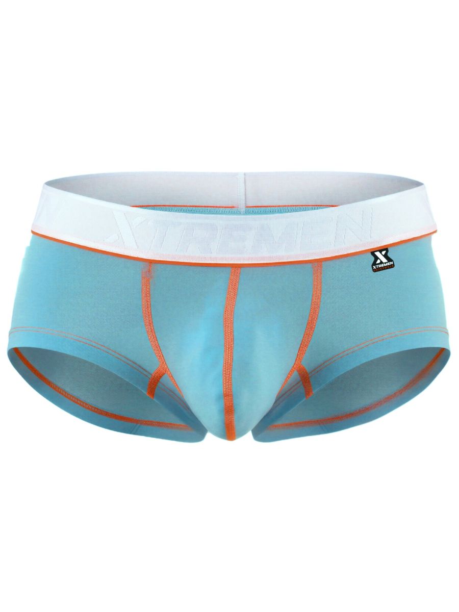 Xtremen Sleek Microfiber Men's Trunk Underwear in Light Blue – men's trunks