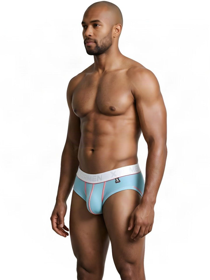 Xtremen Sleek Microfiber Men's Trunk Underwear in Light Blue – men's trunks