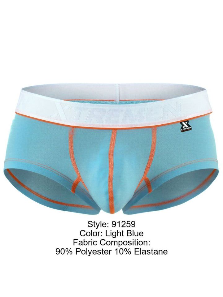 Xtremen Sleek Microfiber Men's Trunk Underwear in Light Blue – men's trunks
