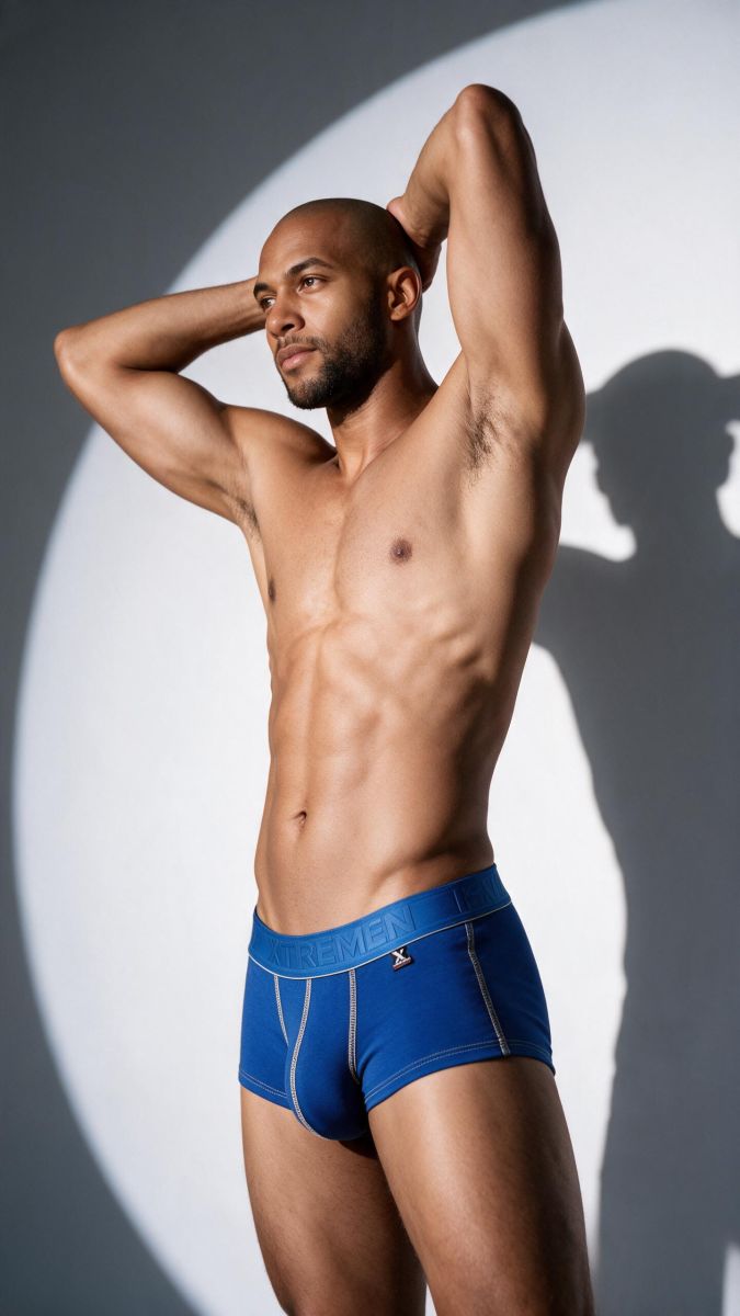 Xtremen Sleek Microfiber Men's Trunk Underwear in Royal Blue – men's trunks