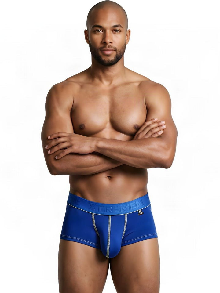 Xtremen Sleek Microfiber Men's Trunk Underwear in Royal Blue – men's trunks