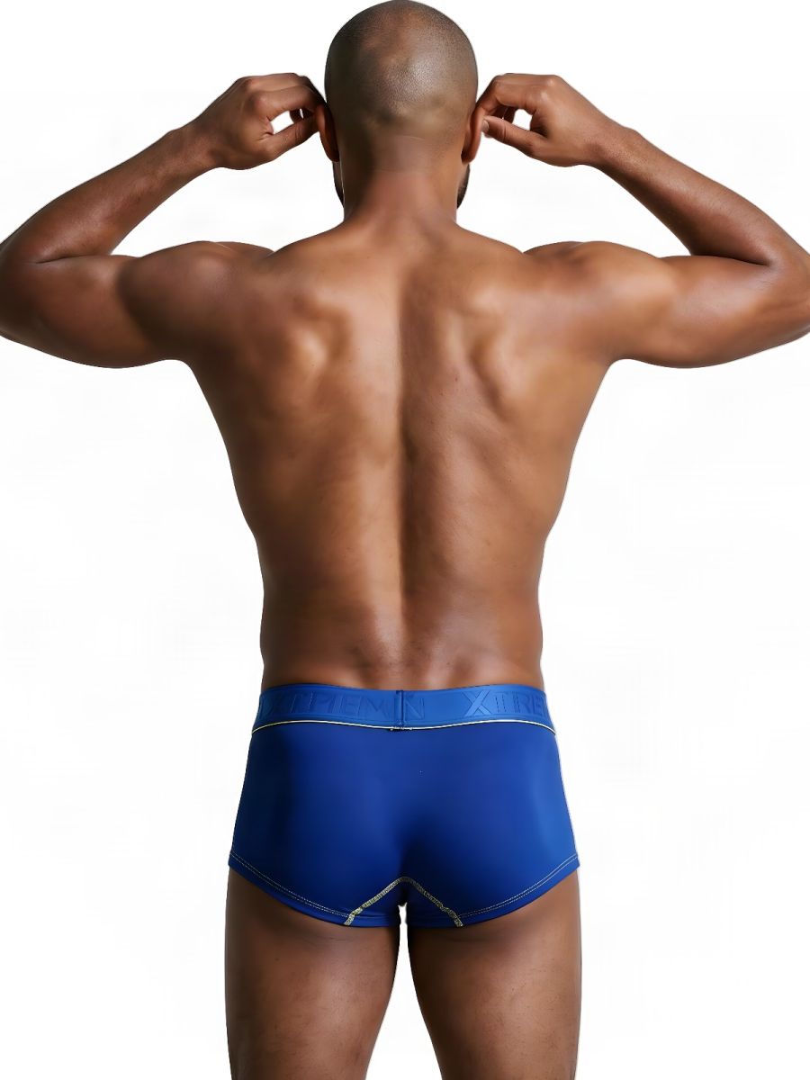 Xtremen Sleek Microfiber Men's Trunk Underwear in Royal Blue – men's trunks