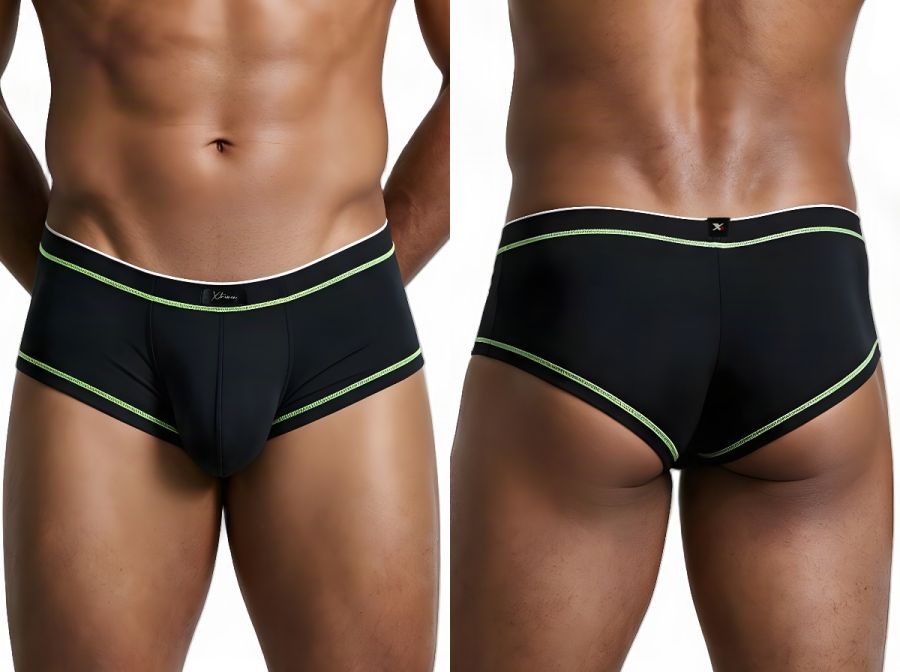 Xtremen Modern Athletic Microfiber Men's Bikini Brief in Black – men's briefs