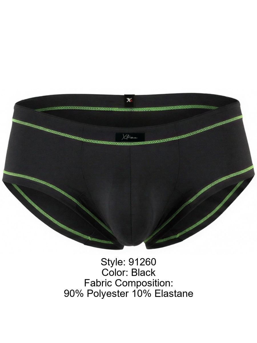 Xtremen Modern Athletic Microfiber Men's Bikini Brief in Black – men's briefs