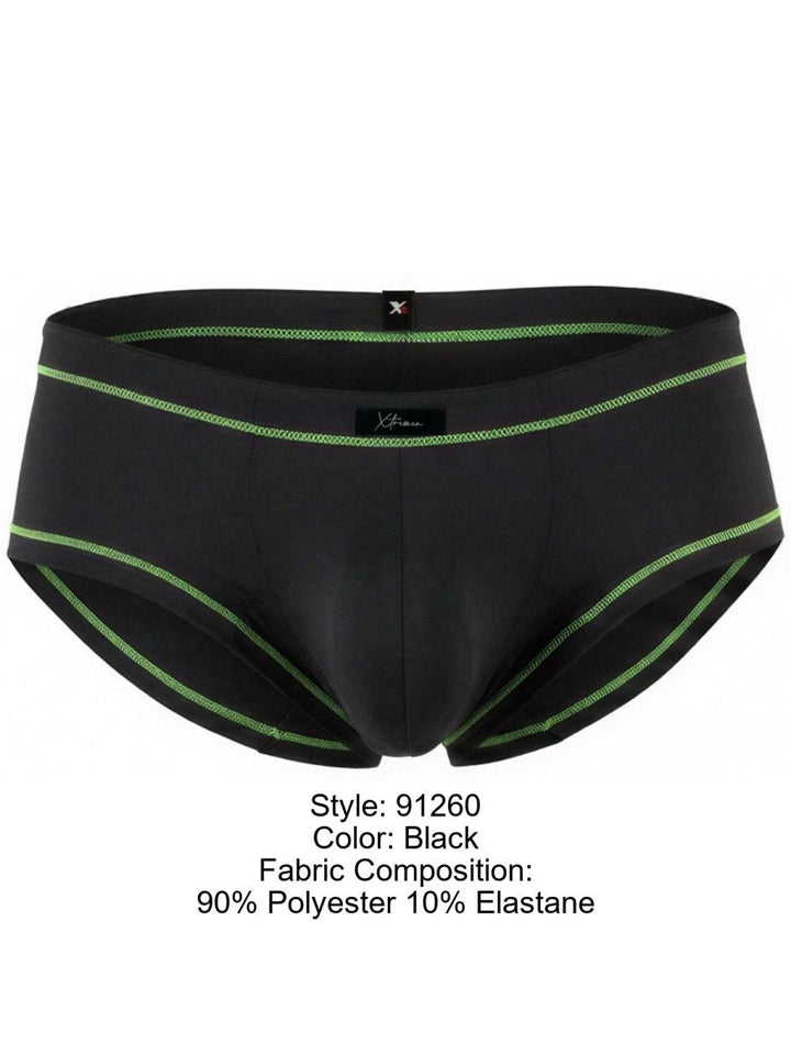 Xtremen Modern Athletic Microfiber Men's Bikini Brief in Black – men's briefs