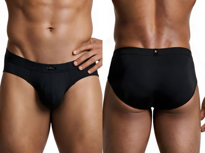 Xtremen Microfiber Sleek Fit Men's Bikini Brief in Black – men's briefs