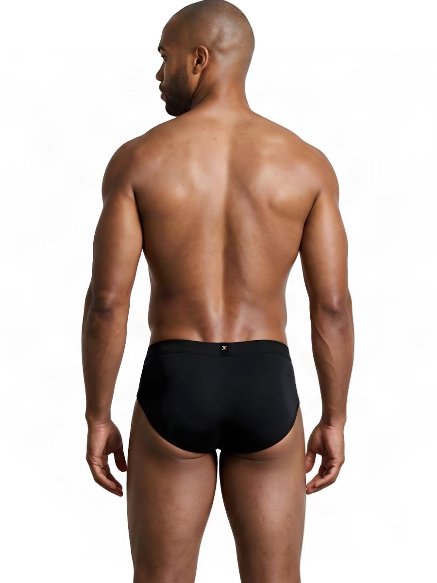 Xtremen Microfiber Sleek Fit Men's Bikini Brief in Black – men's briefs