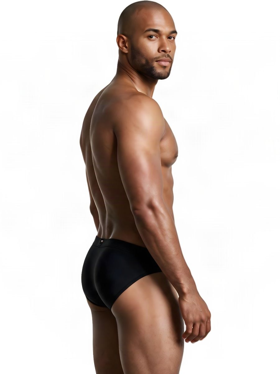 Xtremen Microfiber Sleek Fit Men's Bikini Brief in Black – men's briefs