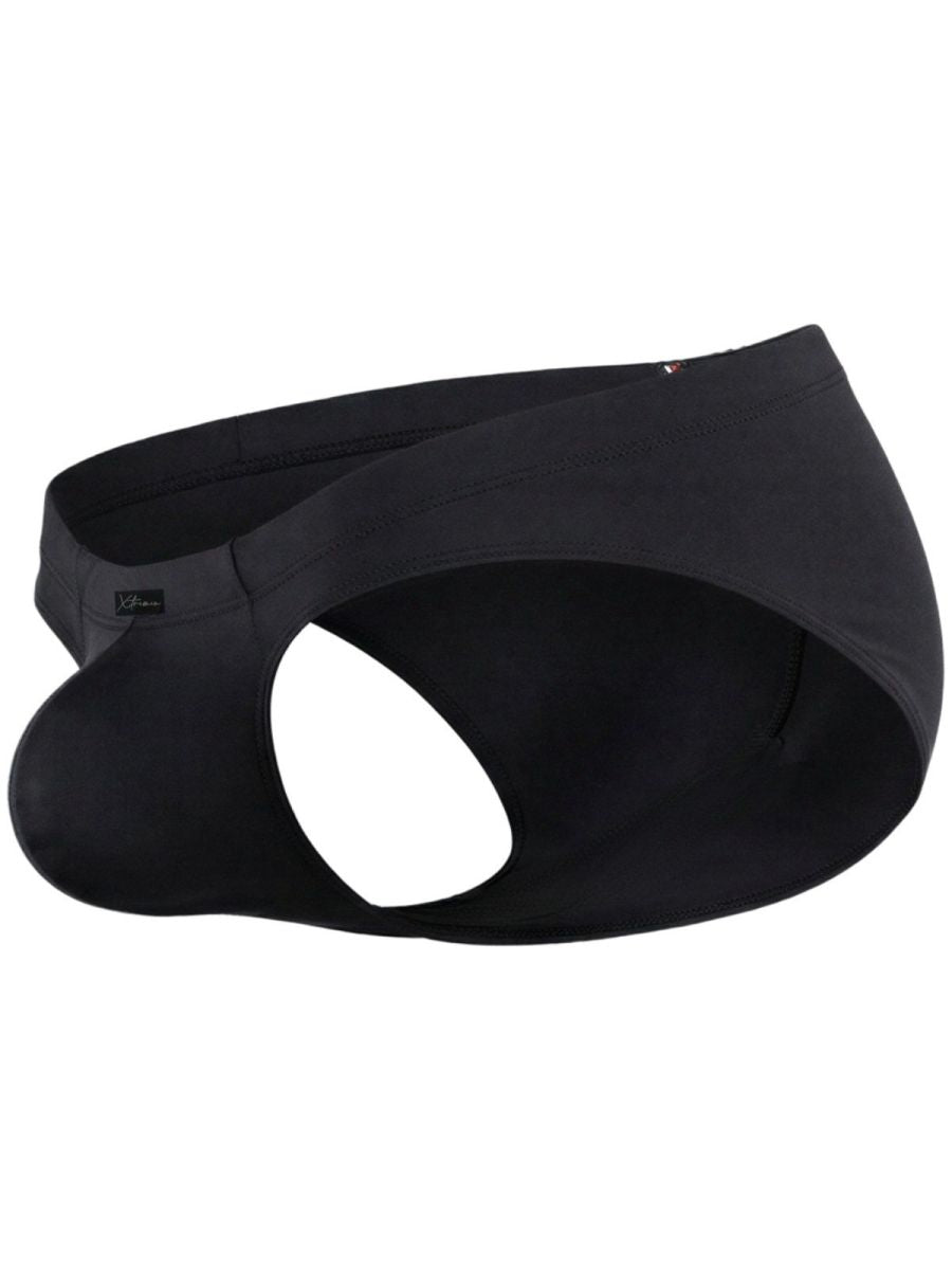 Xtremen Microfiber Sleek Fit Men's Bikini Brief in Black – men's briefs