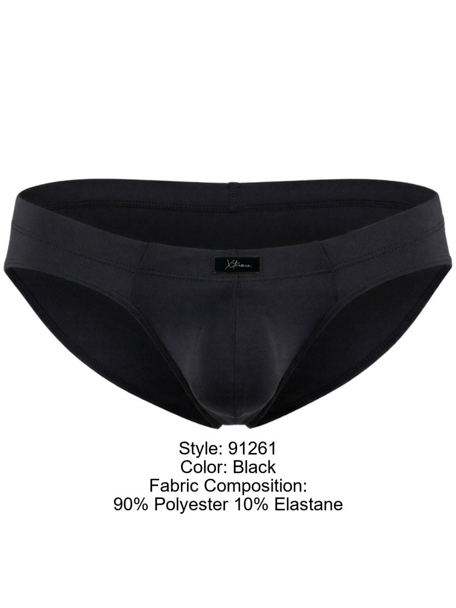 Xtremen Microfiber Sleek Fit Men's Bikini Brief in Black – men's briefs