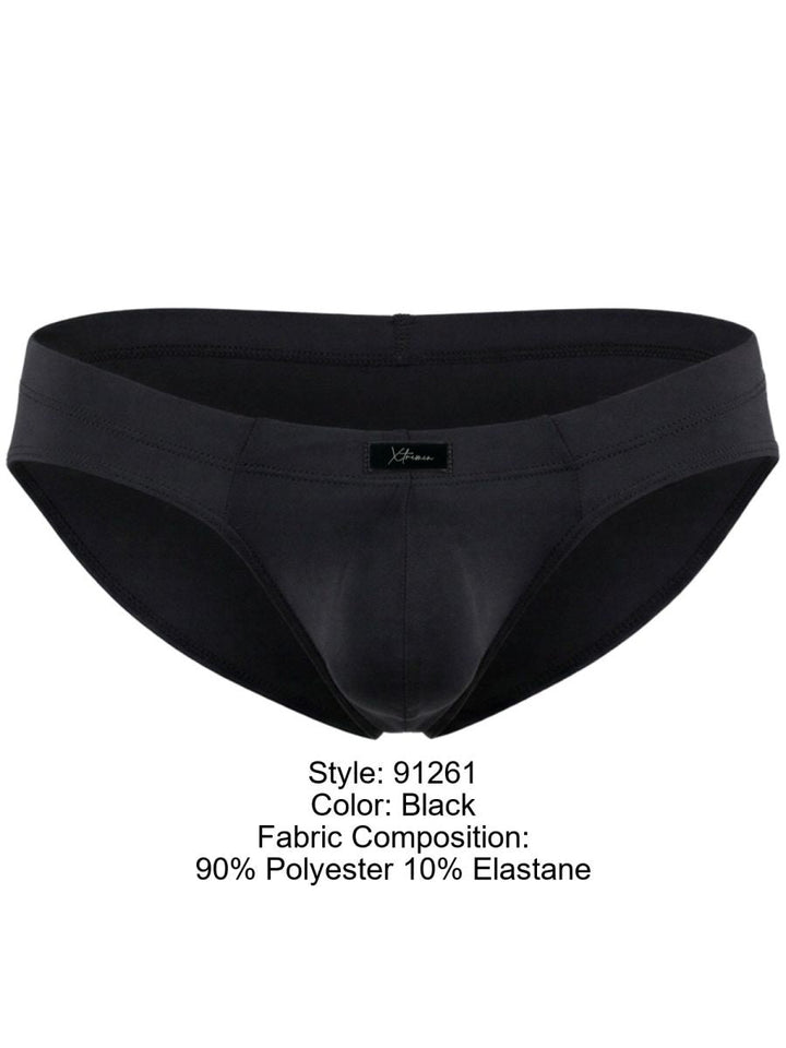 Xtremen Microfiber Sleek Fit Men's Bikini Brief in Black – men's briefs