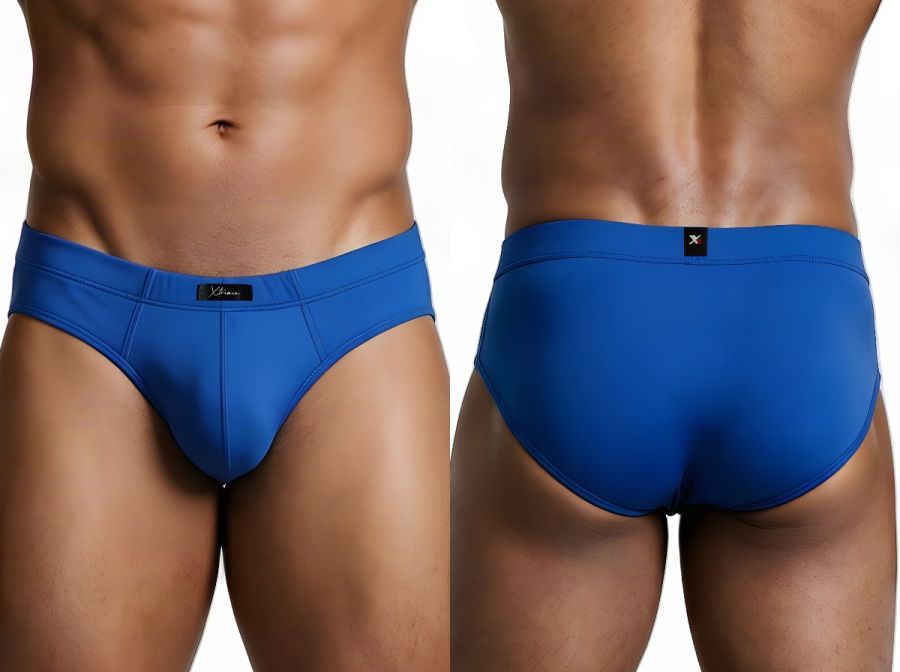 Xtremen Microfiber Sleek Fit Men's Bikini Brief in Royal Blue – men's briefs