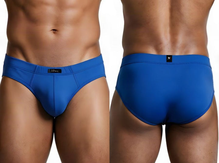 Xtremen Microfiber Sleek Fit Men's Bikini Brief in Royal Blue – men's briefs