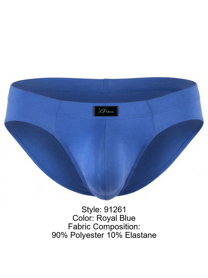 Xtremen Microfiber Sleek Fit Men's Bikini Brief in Royal Blue – men's briefs