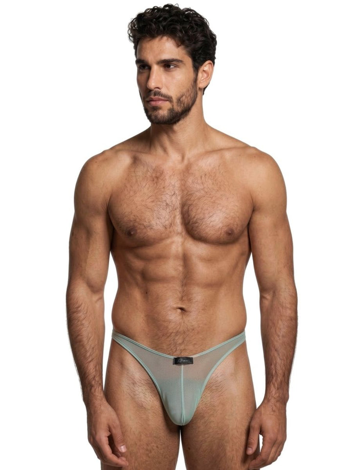 Xtremen Microfiber Mesh Men's Bikini Brief in Green – men's briefs