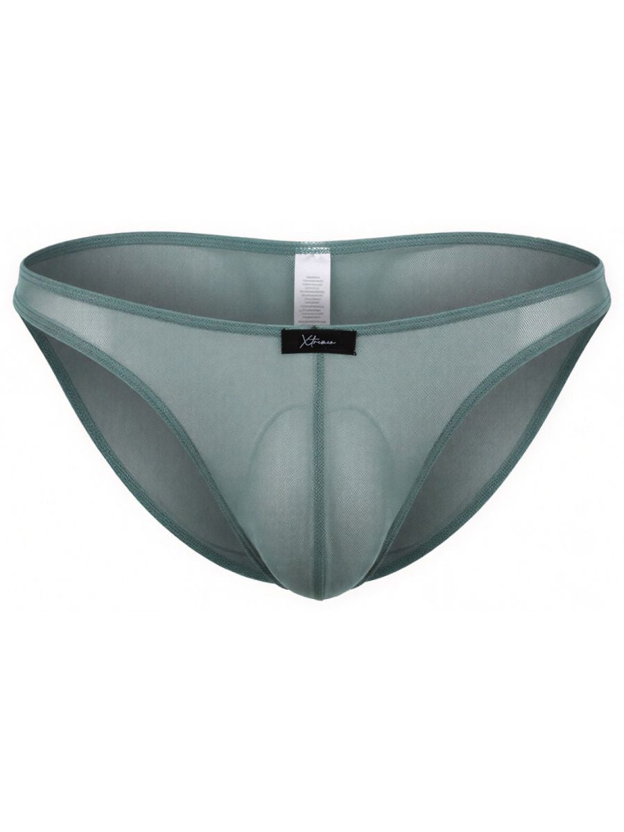 Xtremen Microfiber Mesh Men's Bikini Brief in Green – men's briefs