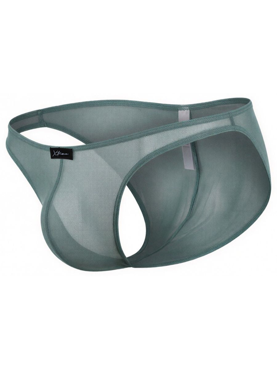 Xtremen Microfiber Mesh Men's Bikini Brief in Green – men's briefs