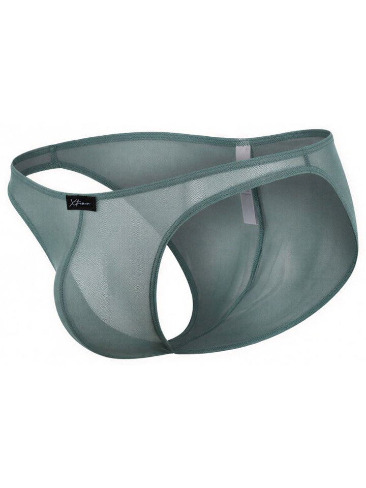 Xtremen Microfiber Mesh Men's Bikini Brief in Green – men's briefs