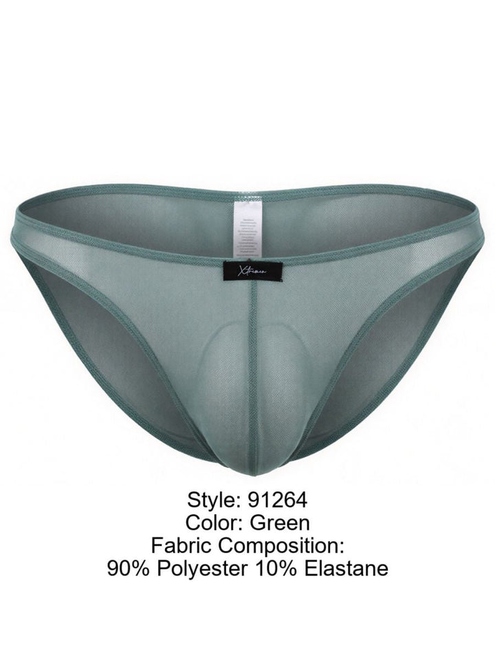 Xtremen Microfiber Mesh Men's Bikini Brief in Green – men's briefs