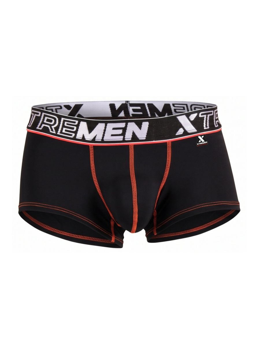 Xtremen Sleek Microfiber Stretch Men's Trunk Underwear in Black – men's trunks
