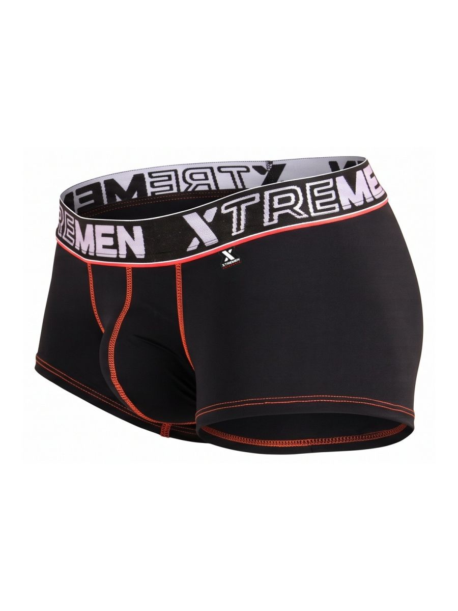 Xtremen Sleek Microfiber Stretch Men's Trunk Underwear in Black – men's trunks
