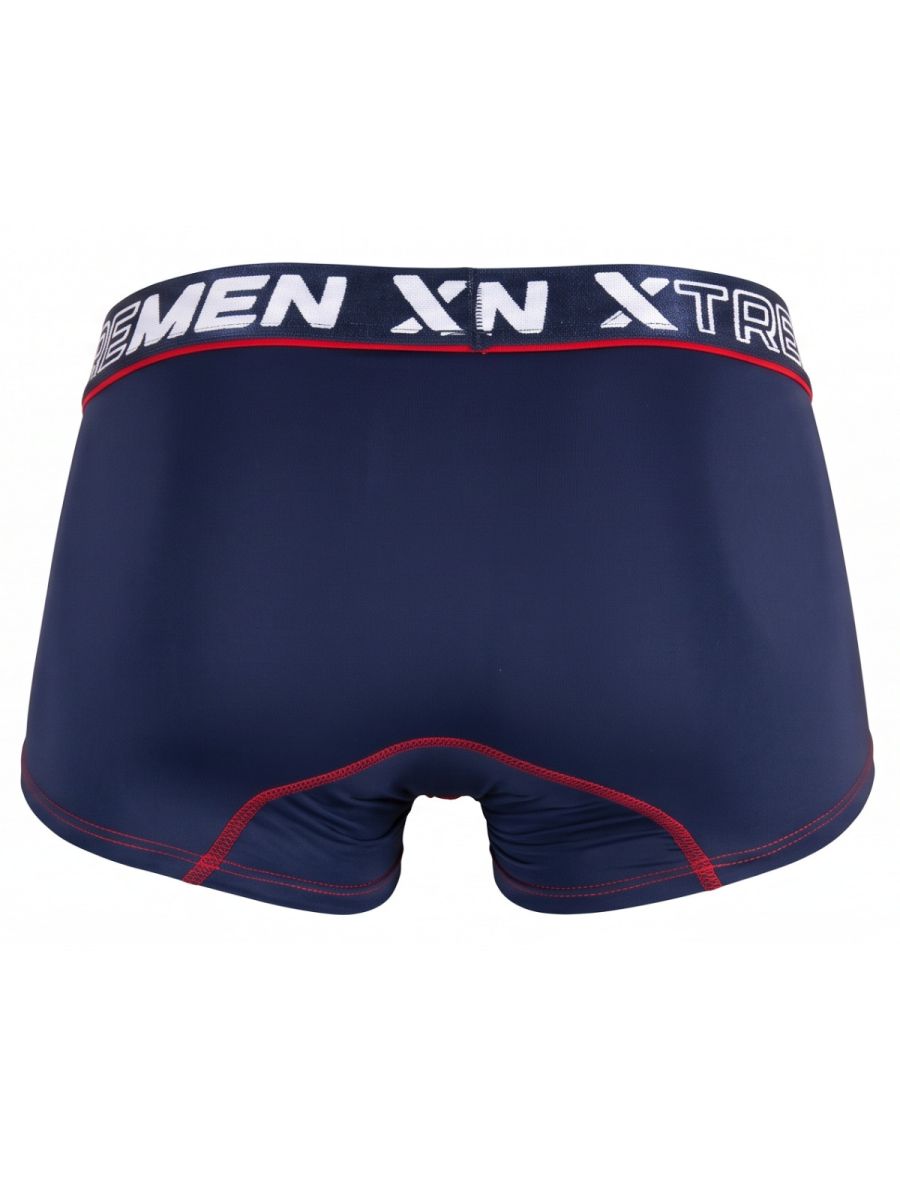 Xtremen Sleek Microfiber Stretch Men's Trunk Underwear in Dark Blue – men's trunks