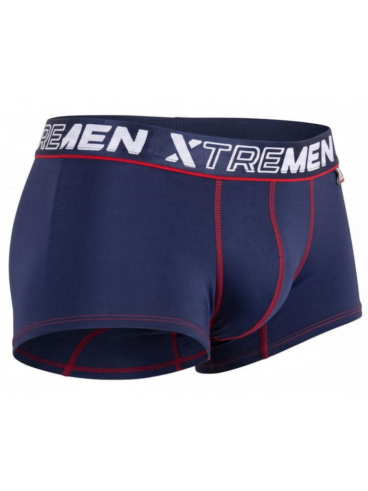 Xtremen Sleek Microfiber Stretch Men's Trunk Underwear in Dark Blue – men's trunks